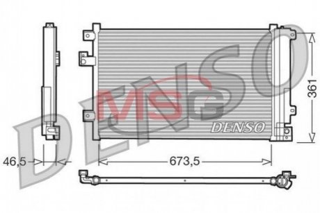 Конденсатор, кондиционер DENSO DCN09084