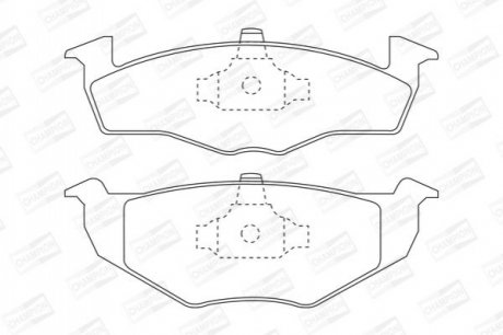ТОРМОЗНЫЕ КОЛОДКИ ПЕРЕДН CHAMPION 571915CH