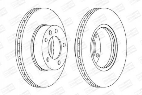 Диск тормозной передний CHAMPION 562190CH-1