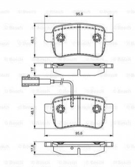 Колодки гальмівні дискові BOSCH 0986495305