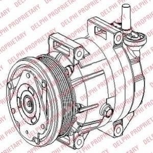 Компрессор, кондиционер Delphi TSP0155953