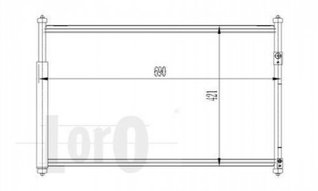 Конденсатор кондиционер DEPO 050-016-0003 (фото 1)