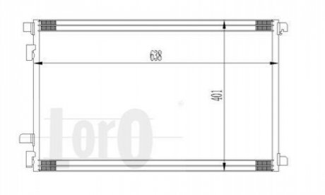 Радіатор кондиціонера Renault Megane II/Scenic II 1.4-2.0/1.5D/1.9D DEPO 042-016-0015