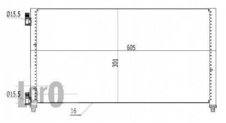 Конденсатор кондиционер DEPO 016-016-0008