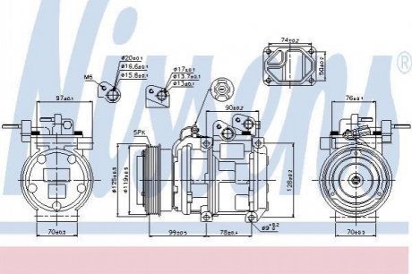 Компрессор, кондиционер NISSENS 89166