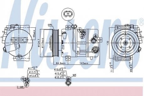 Компрессор кондиционера NISSENS 890578