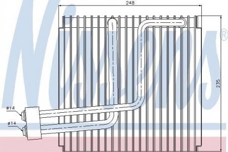 Испаритель, кондиционер NISSENS 92265