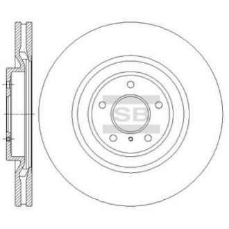 Диск гальмівний Hi-Q (SANGSIN) SD4228