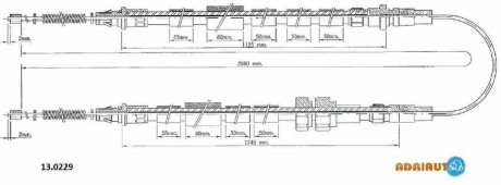LINKA HAMULCA RКCZNEGO ADRIAUTO 13.0229 (фото 1)