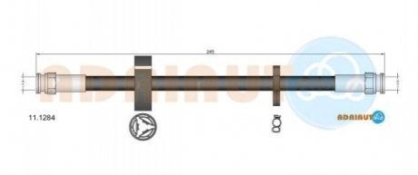 Шланг тормозной задний ADRIAUTO 11.1284