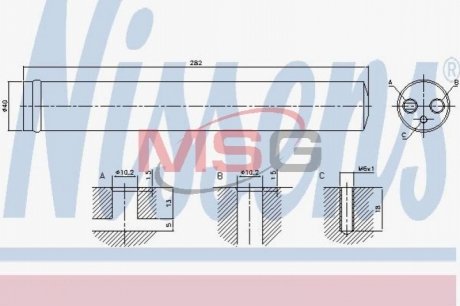 Осушувач кондиціонера NISSENS 95525