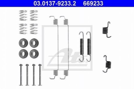 Комплект монтажний колодок ATE 03-0137-9233-2