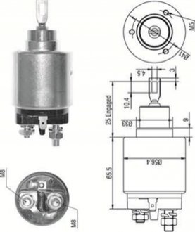 Тяговое реле, стартер MAGNETI MARELLI 940113050273 (фото 1)