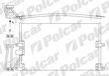 Радіатор кондиціонера Polcar 5516K8C1