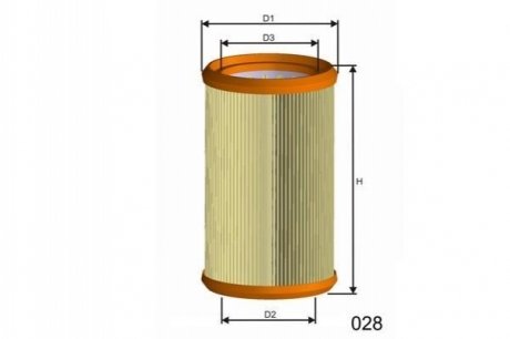 Фильтр воздушный Fiat MISFAT R341