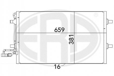 Радіатор кондиціонера ERA 667040