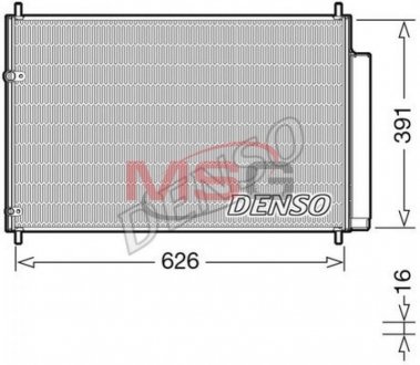 Конденсатор кондиционер DENSO DCN50041 (фото 1)