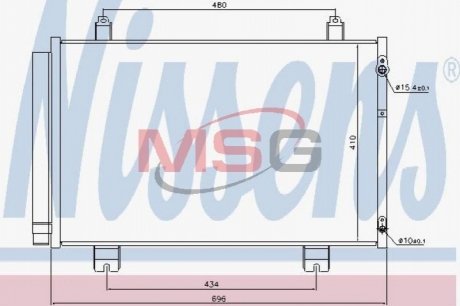 Конденсер Lexus LS460 NISSENS 940434