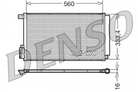 Конденсатор кондиционер DENSO DCN13109