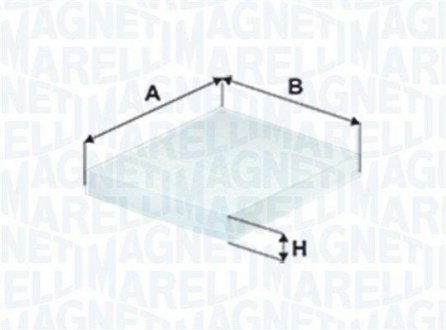 Filter, interior air MAGNETI MARELLI 350203066500 (фото 1)