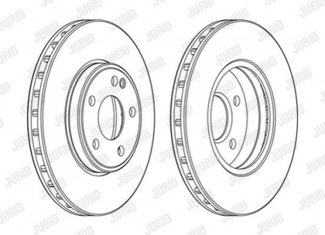 Диск гальмвний MERCEDES Jurid 563114JC