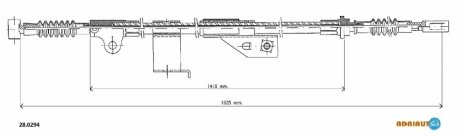 Трос ручного тормоза ADRIAUTO 28.0294