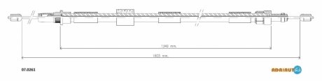 Трос ручного тормоза ADRIAUTO 07.0261