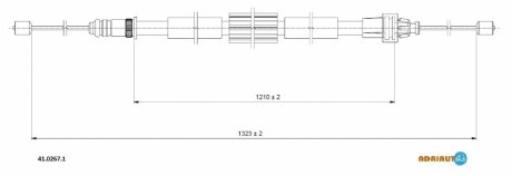 Трос зупиночних гальм ADRIAUTO 41.0267.1