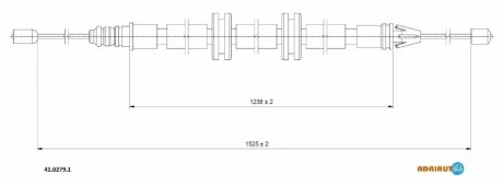 Трос зупиночних гальм ADRIAUTO 41.0279.1