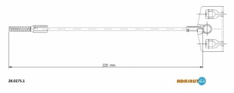 Трос ручного тормоза ADRIAUTO 28.0275.1