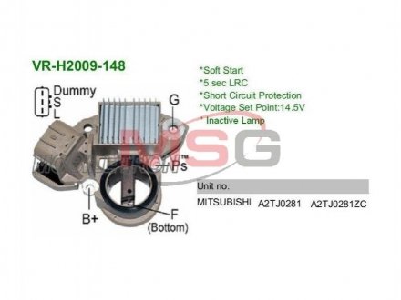 Регулятор напруги генератора MOBILETRON VR-H2009-148