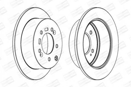 ТОРМОЗНОЙ ДИСК ЗАДН CHAMPION 562686CH