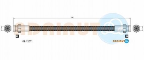Шланг тормозной зад ADRIAUTO 09.1207