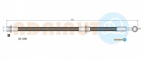 Шланг тормозной зад ADRIAUTO 28.1286