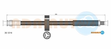 ШЛАНГ ТОРМОЗНОЙ ПЕР ADRIAUTO 35.1214