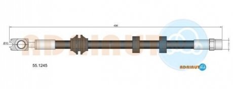 ШЛАНГ ТОРМОЗНОЙ ПЕР ADRIAUTO 55.1245