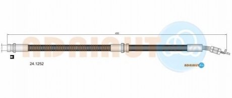ШЛАНГ ТОРМОЗНОЙ ПЕР ADRIAUTO 24.1252