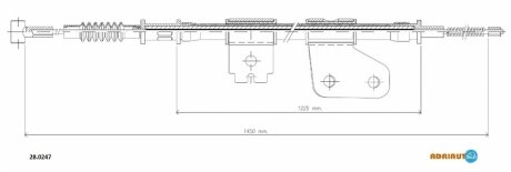 Трос ручного гальма ADRIAUTO 28.0247