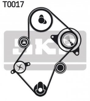 Роликовий модуль натягувача ременя (ролик, ремінь) SKF VKMA 03241