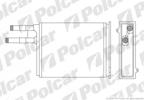 Радиатор отопителя Polcar 5702N8-1