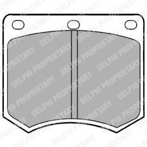 Колодки торм.пер. Delphi LP154