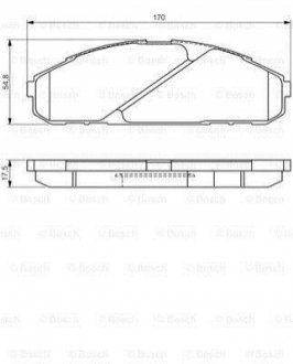 Тормозные колодки BOSCH 0 986 495 171