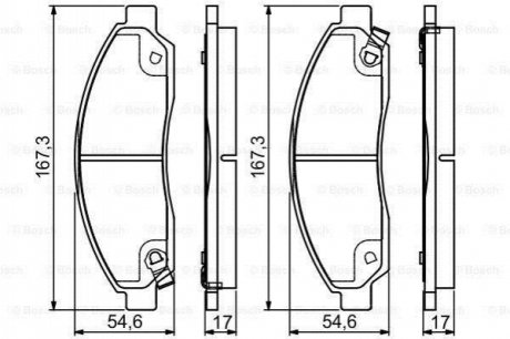 Тормозные колодки BOSCH 0 986 495 159