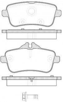 Колодки гальмівні диск. задн. (Remsa) MB ML166 GLE166 GLS166 (P14033.00) WOKING P1403300