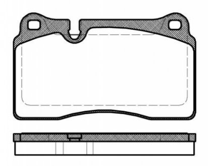 Колодки гальмівні диск. перед. (вир-во Remsa) Audi A3 sportback 2.5 04-13,Audi Tt 2.5 06-14 WOKING P13003.30