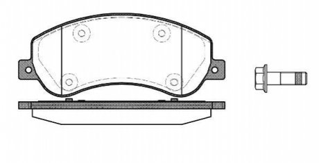 Колодки гальмівні диск. перед. (Remsa) VW Amarok 10> WOKING P13503.00