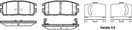 Колодки гальмівні диск. задн. (Remsa) Chevrolet Captiva Antara 06> WOKING P13603.12