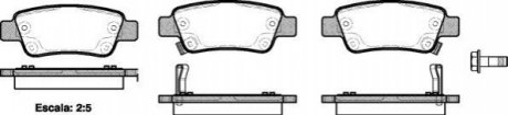 Колодки гальмівні диск. задн. (Remsa) Honda Cr-v iii 2.0 06-,Honda Cr-v iii 2.2 06- WOKING P13903.02