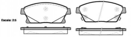 Колодки гальмівні диск. перед. (Remsa) Chevrolet Cruze / Trax / Orlando / Volt / Opel Astra J / Mokka X / Zafira C WOKING P15313.02