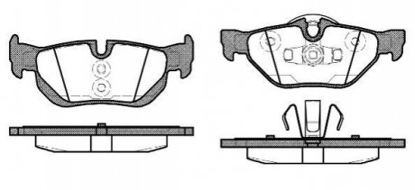 Колодки гальмівні диск. задн. (Remsa) BMW 1e87 2.0i 2.0d (06-12) WOKING P10453.10